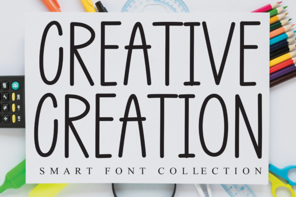 Creative Creation Font for Editorial Design