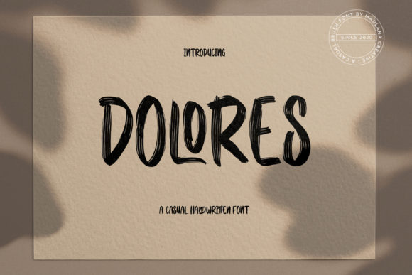 Dolores: A Bold Display Font for Modern Editorial Design