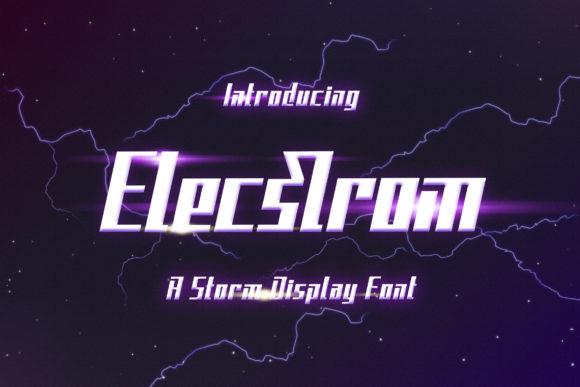 Elecstrom: A Dynamic Display Font for Editorial Design