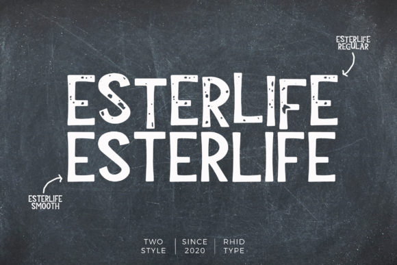 Esterlife: A Rugged Display Font for Editorial Design