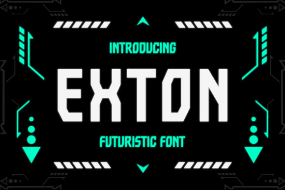 Exton: A Futuristic Display Font for Modern Web Design