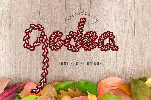Godea: A Floral Display Font for Creative Branding