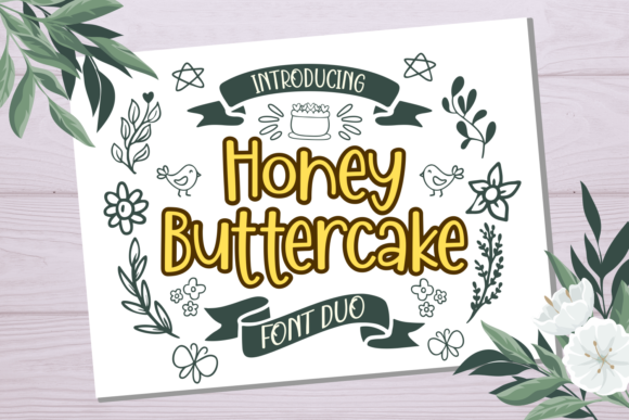Honey Buttercake Font for Web Design Projects
