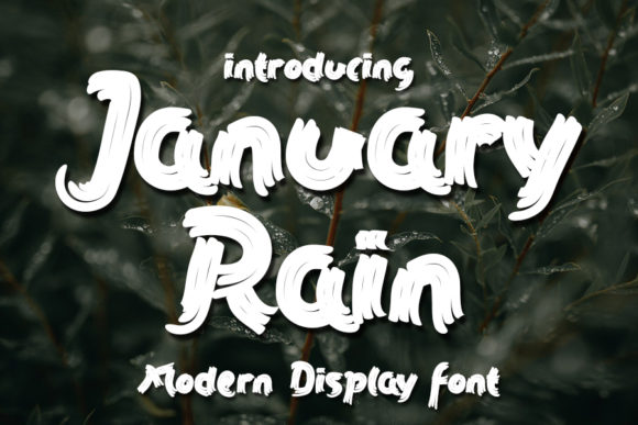 January Rain Font for Handmade Creations
