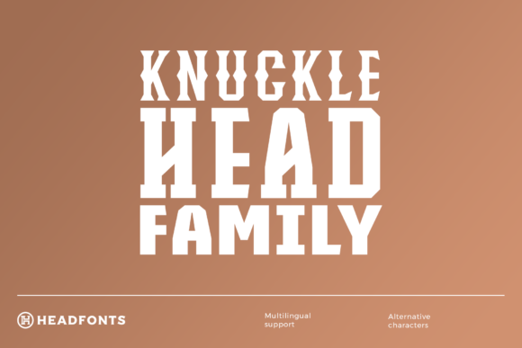Knucklehead Family Font for Handmade Creations