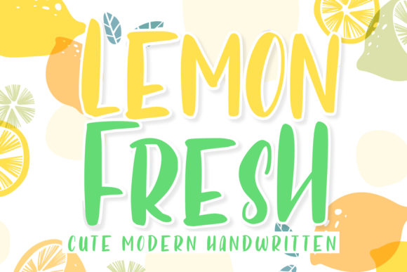Lemon Fresh: A Playful Display Font for Editorial Projects
