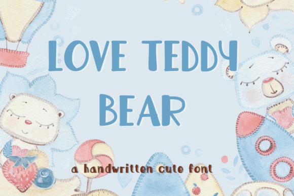 Love Teddy Bear Font for Eye-Catching Design
