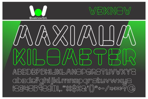 Maximum Kilometer: The Font That Speaks Volumes