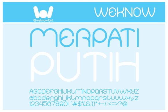 Merpati Putih: A Casual Display Font for Creative Projects
