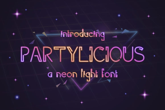 Partilicious: A Modern Display Font for Digital Branding