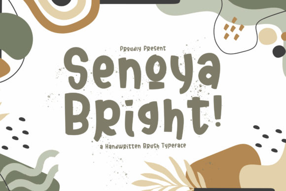 Senoya Bright: A Playful Display Font for Digital Creativity