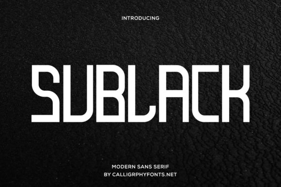 Sublack: A Stylish Font for Polished Branding