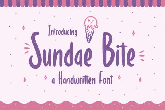 Sundae Bite: A Trendy Display Font for Your Brand