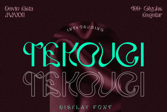 Tekouci: A Whimsical Display Font for Editorial Design
