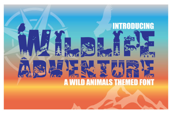 Wildlife Adventure Font for Handmade Creations